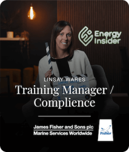 Linsay Wares - James Fisher Offshore Training Manager JOb